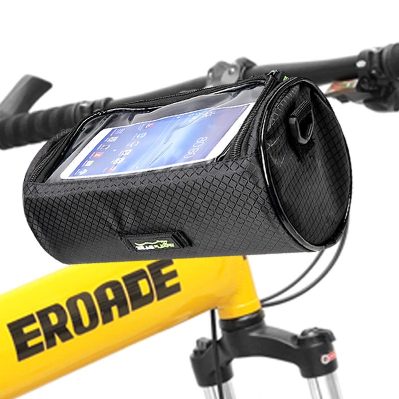 Oranlife Bike Handlebar Bag, Waterproof Phone Cycling Mount Front Bags, Bicycle Storage Bag with Removable Shoulder Strap, 6 inch Transparent Pouch, Best Gift - Image 1